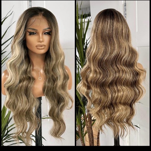 Human Hair Blended Lace Front Wig - Picture 5 of 11